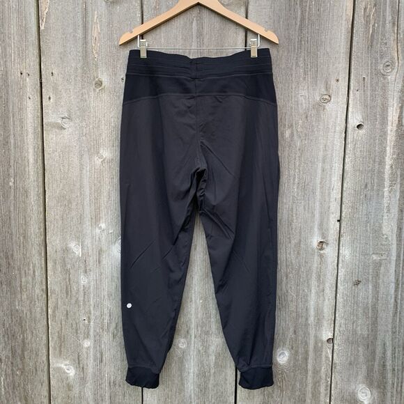 LULULEMON Dance Studio Pants Womens Sz 10 Black Stretch - Picture 2 of 11